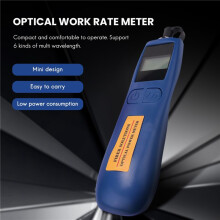 Testador de Medidor de PotêNcia óPtica de 6 Comprimentos de Onda -50 a 26 Testador de Fibra óPtica Medidor de Taxa de Trabalho óPtico FTTH