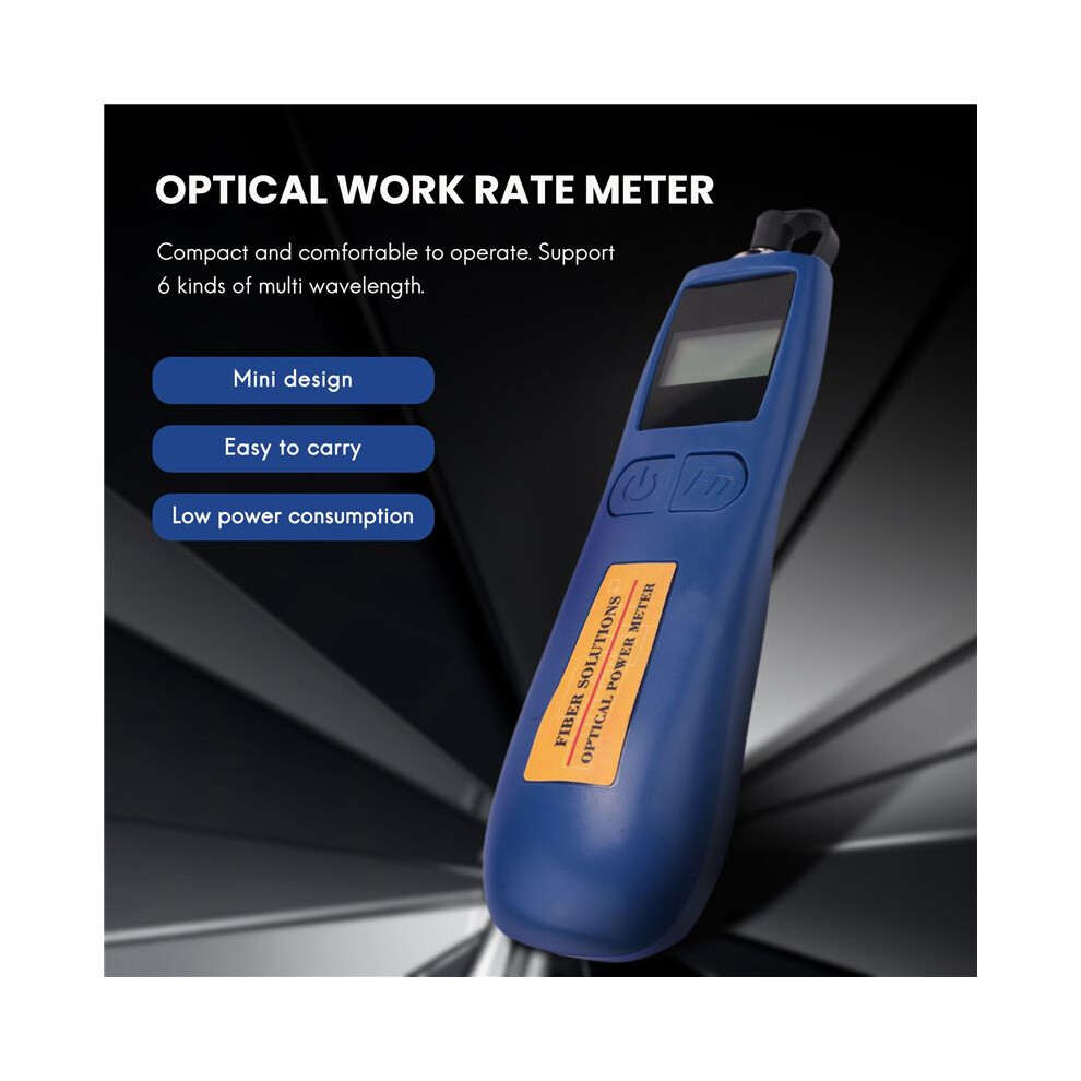 6 Wavelengths Optical Power Meter Tester -50 To 26 Optical Fiber Tester Optical Work Rate Meter Handheld Ftth 4713530638235