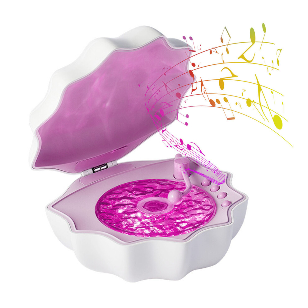 3-In-1 Bluetooth Shell Speaker 500Mah 360 Projection Night Light/Purple 3461391398034
