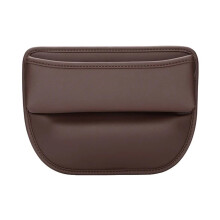 Leather Car Seat Gap Filler Organizer for Seat Leon 5F 1P 1M, Drop Prevention Design with Cup Holder