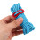 Tent Guy Ropes 4Pcs Blue Polyester for Versatile Set Multipurpose Use in Nighttime Activities 3