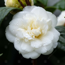 Camellia japonica 'Nobilissima' Japanese Evergreen Garden Shrub Plant in Pot