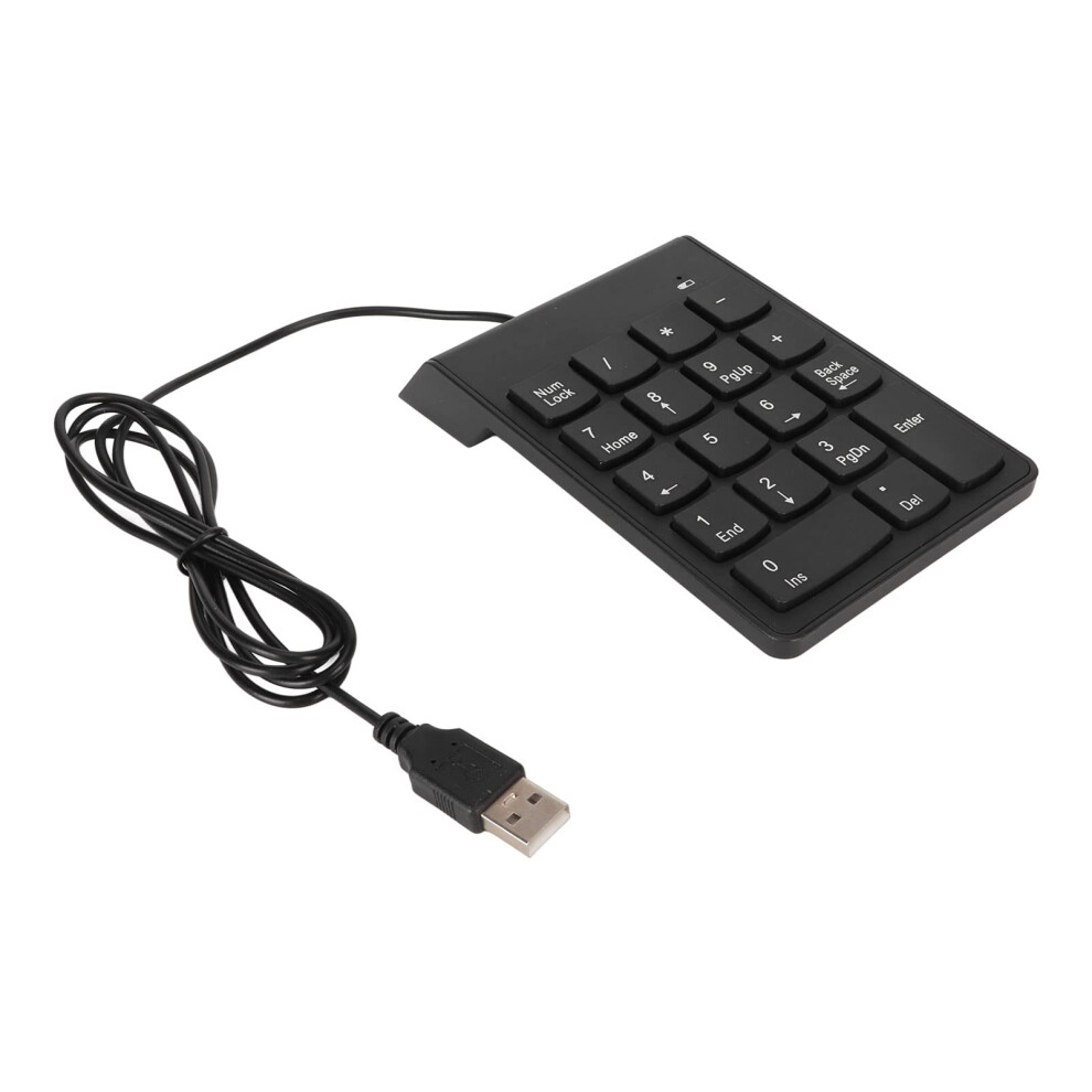 Usb Numeric Keypad Wired Number Pad 18 Keys Plug And Play Setup For Laptop Desktop Office Data Entry 9330225090786
