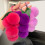 Faux Fur Grape Keychain Light Gray 8