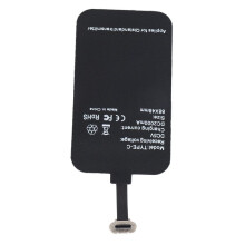 3X Receptor InaláMbrico de 10 W Adecuado para Receptor de TeléFono MóVil Type-C Parche 2A Receptor de Carga RáPida