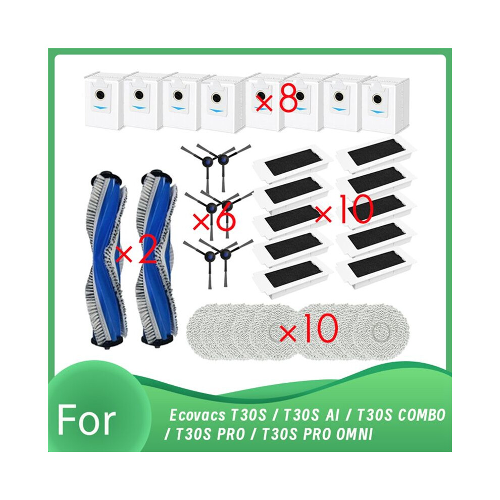 36 Pcs For T30s / T30s Ai / T30s Combo / T30s Pro / T30s Pro Omni Robot Vacuum Cleaner Parts Replacement 6032923524459