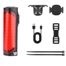 WEST BIKING Bicycle Intelligent Tail Light IP65 Waterproof 120 LM High Visibility Brake Sensing Rear Light Bicycle Accessories