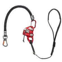 Knee Ascender Tree Climbing Rope High Altitude Operation Foot Strap Running Rope for Exploring and Climbing Black