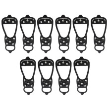 Winter Shoe Spikes - Ice Cleats with 8 Stainless Steel Spikes for Enhanced Grip Ice and Snow L