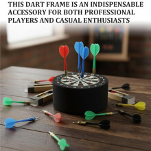 4-Pack Dart Holder Stand - Space-Saving Darts Storage for Game Room, Bar & Home, Premium EVA Material (Black)