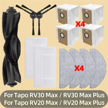 For Tapo RV30 Max/RV30 Max /RV20 Max/RV20 Max Vacuum Parts Filter Main Side Brush Mop Pad