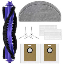 9-Delige Accessoirekit voor  Freo S Robotstofzuiger: Onderdelen, Rolborstel, Zijborstel, Dweilpad, HEPA-Filters en Stofzak