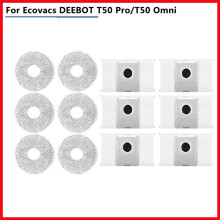 Für T50 OMNI / T50 PRO OMNI/für Deebot T50 Max Zubehör Hauptseitenbürste Filter Wischtuch Staubbeutel