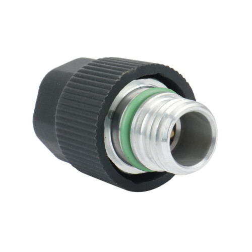 2Pcs AC Charging Port Service Hi/Low  Valves with Black Caps for
