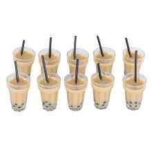 10 Stück Mini-Resin-Milchteetassenschmuckanhänger für DIY-Schmuckherstellung