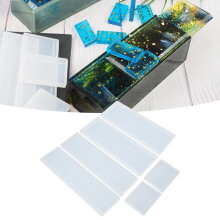 Eco Safe Reusable Silicone Domino Box Mold Durable Storage Case Non Toxic 10cm