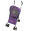Pet Stroller Pushchair in Purple Dot With Cover 4