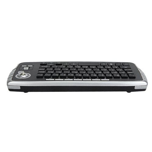 2X 2.4GHz Wireless Keyboard with Trackball Mouse Scroll Wheel Remote Control for Android TV BOX  TV PC Silver 2