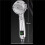 High Pressure Handheld Bathroom Shower  Water Saving Showerhead Adjustable Gush Digital Temperature Display Silver 7