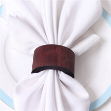 60 Pieces Wood Napkin Rings Dining Table Napkin Holder Decorative Holiday Napkin Rings for Table Decoration