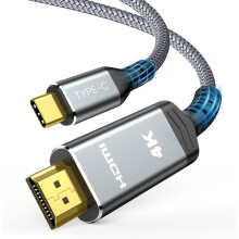 USB C to HDMI Cable 6ft and 14.5ft Set, 4K 60Hz Video Output, Gold Plated Connectors, Braided Nylon
