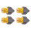3D Printer Nozzles 4 Pack, Brass, PTFE Coated, 0.5mm, Fast Flow 12