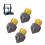 3D Printer Nozzles 4 Pack, Brass, PTFE Coated, 0.5mm, Fast Flow 14