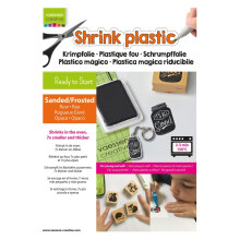 Vaessen Creative • Shrink plastic A4 Sanded/Frosted. 250 Sheets