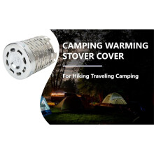Camping Heater Cover, Stainless Steel Camping Tent Heating Cover Portable Camping Warming Stove Cover, Traveling