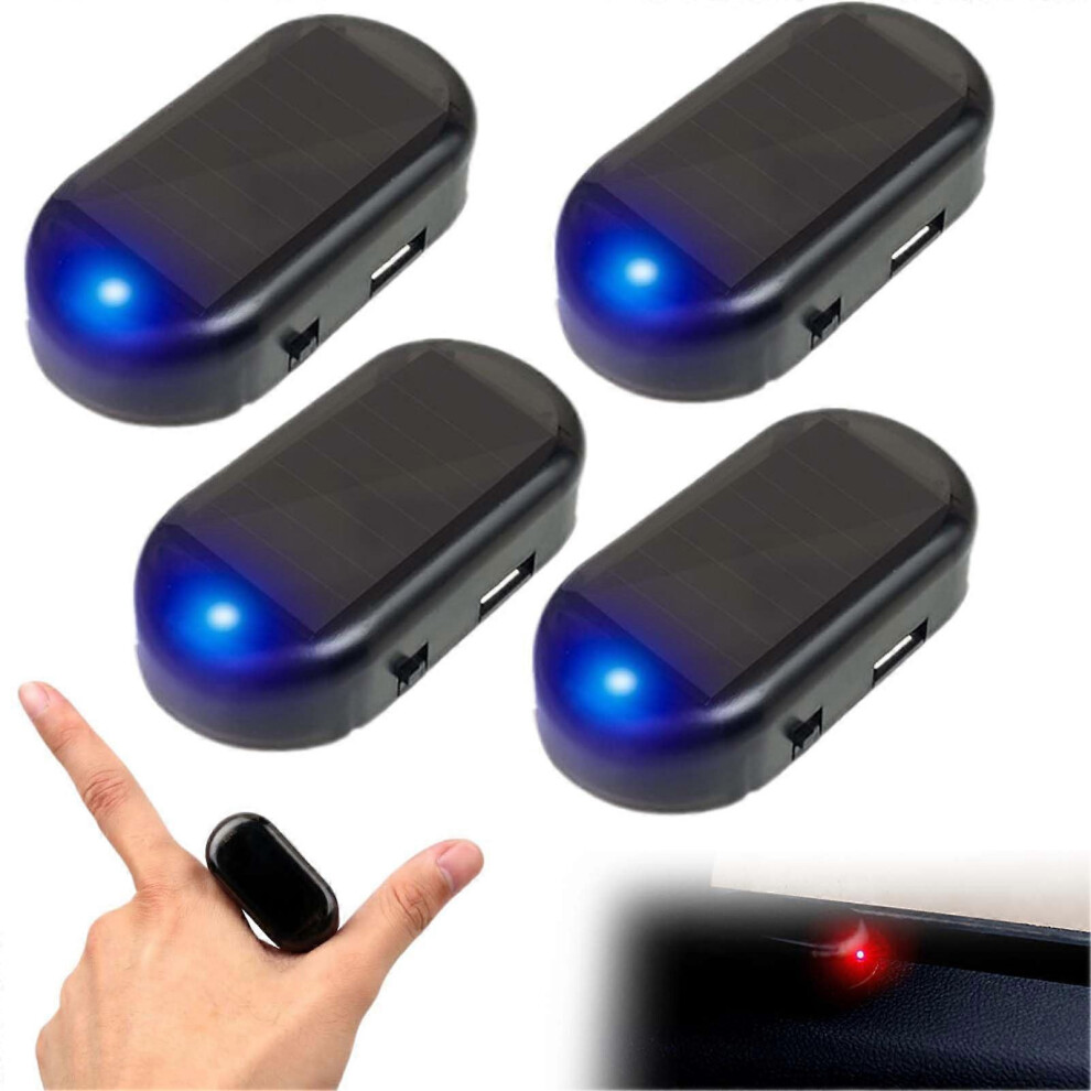 Car Solar Power Antitheft Led Flashing Security Car Led Solar Alarm Warning Strobe Flash Light 6083684302046