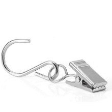 10x Stainless Steel S Hooks For Curtain Photos Durable And Sturdy Window Curtain Photos Clips Metal