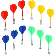 12 dardos magnéticos de repuesto de seguridad para juegos de interior, accesorios para diana, 4 colores surtidos.