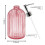 2 Pack Glass Soap Dispenser Bottle with Pump,for Bathroom(Pink) 3
