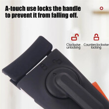 Pot Handles Replacement Detachable Ergonomic Reusable Heat-Resistant Grip Removable Pot Handle for Cookware Camping C