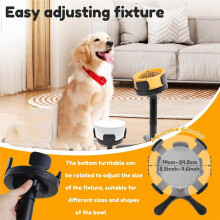 Adjustable Elevated Dog Feeder Stand for All Breeds - Optimal Feeding Height & Angle