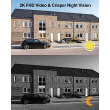400W Doorbell Camera Wireless, No Monthly Fee,Video Doorbell with Chime,Motion Detection,2 Way Audio,IP66