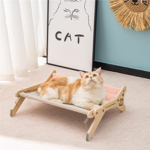 Adjustable Cat Window Perch Hammock Sturdy 40 Lbs Capacity Sunbathing Bed  Washable for Indoor Cats A 2