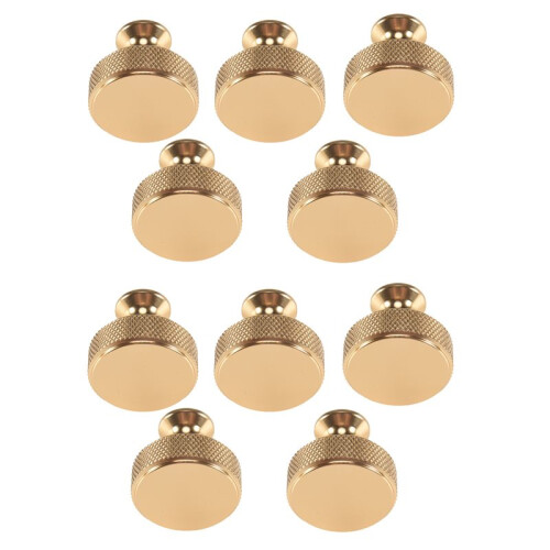 40 Pack 1.2 Inch Brushed Gold Cabinet Knobs Knurled Kitchen Cabinet Knobs Gold Drawer Knobs Round Dresser Knobs 2
