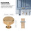 40 Pack 1.2 Inch Brushed Gold Cabinet Knobs Knurled Kitchen Cabinet Knobs Gold Drawer Knobs Round Dresser Knobs 5
