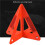 2X Portable Car Auto Reflective Traffic Warning Sign Triangle Foldable Solid Standing Tripod Road Emergency Standby 6