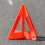 2X Portable Car Auto Reflective Traffic Warning Sign Triangle Foldable Solid Standing Tripod Road Emergency Standby 8
