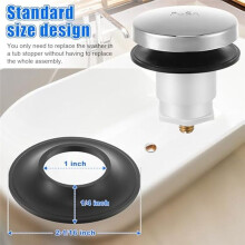 6pcs Tub Stopper Gasket for Tub Drain Assemblies,Replace Stopper Bathtub Drain Gasket,for Tip Toe Style Bathtub Stoppers