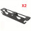 Metal Angle Grinder Bracket Wall-Mounted Double-Slot Tool Storage Rack with Built-in Cable Management Holes 3
