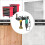 Metal Angle Grinder Bracket Wall-Mounted Double-Slot Tool Storage Rack with Built-in Cable Management Holes 6