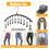 Stainless Steel Drying Socks Clothes Rack Multi-Clip Balcony Windproof Multi-Function Drying Pantyhose Hanging Clothes 7
