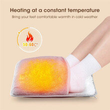 Winter Electric Foot Heating Pad USB Charging Soft Plush Washable Foot Warmer Heater Improve Sleeping Household Warming
