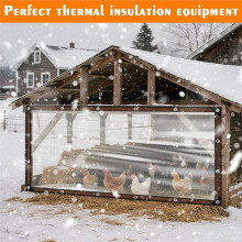 Bâche Imperméable de 2 M X 3 M pour Poulailler, Idéale pour L'Hiver, Résistante Aux Déchirures, pour Enclos à Volailles et Terrasse
