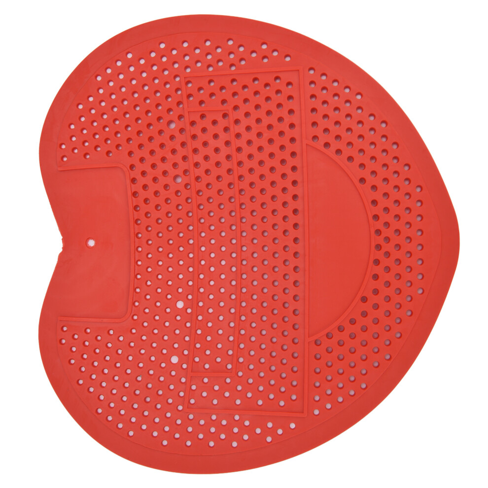 Durable Plastic Urinal Screen 19X17cm Splashproof Aromatic Red 3701391401717