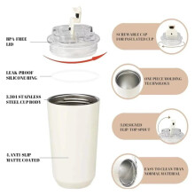 320 Ml Tumbler, Isoleringsmugg, Kaffemugg, Bilisolerad Vattenflaska, Reseflaska, Rostfria Termosflaskor, Vattenkokare, A