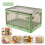 Foldable Storage Box with Wheels Large Capacity Transparent Stackable Waterproof for Closet Use and Home Organization A 2